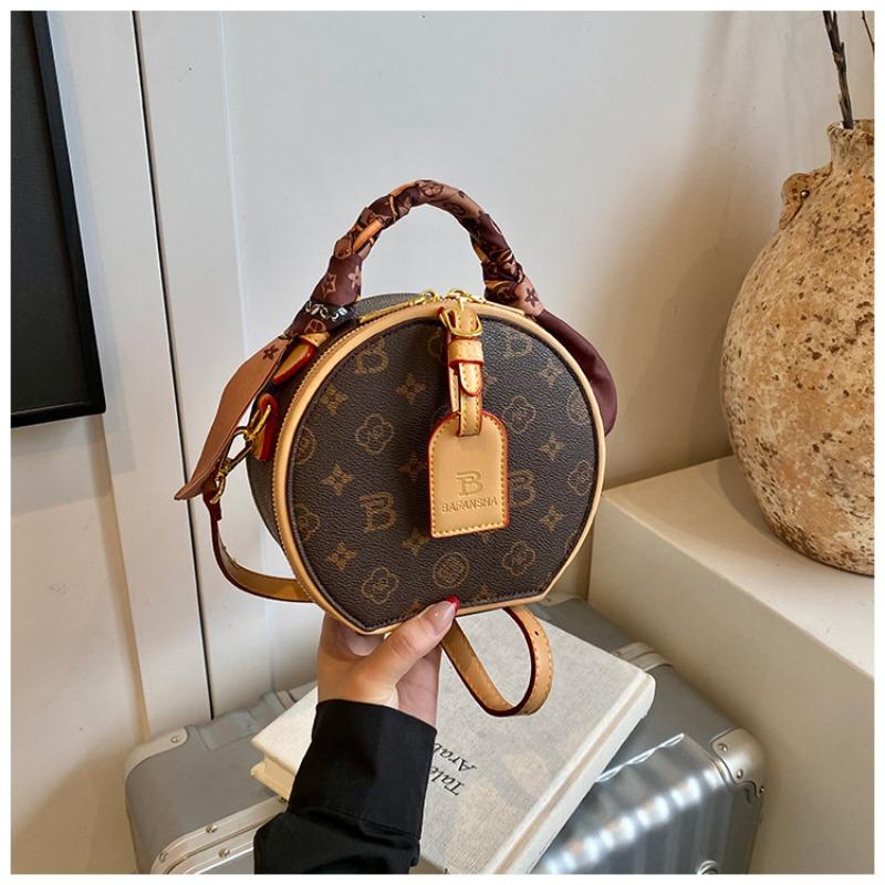 Diagonale Überspannung Nische runde Kuchen Tasche Damen vielseitige Ein-Schulter Messenger Bag High-End kleine runde Tasche Frühling und Sommer Damen Tasche