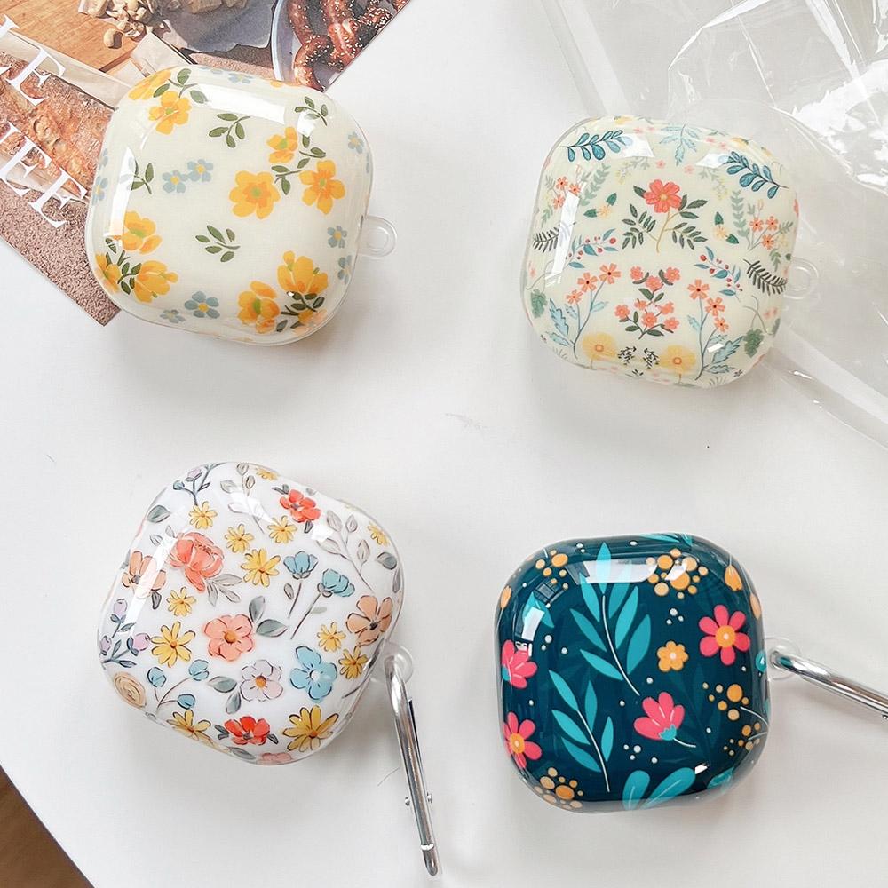 Flowers Silicone Protective Shell For Galaxy Buds 2 Pro Soft Case Lovely Girl Bluetooth Earphone Charging Box Rear Cover