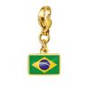 Country Flag Charms 10 Mm Pendant Necklace Bracelet Keychain Bagchain Stainless Steel Jewelry A Commemorative Gift For A Friend