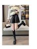 Women's PU Leather High-Waist Bootcut Shorts - 2024 Autumn/Winter Plus Size Fashion