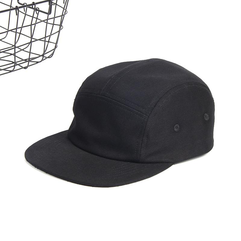Custom Printed LOGO Cotton Washed Big Size Baseball Cap Hip-hop Trendy Skateboard Cap Men Women 5 Panel Cap Flat Top Sports Hat