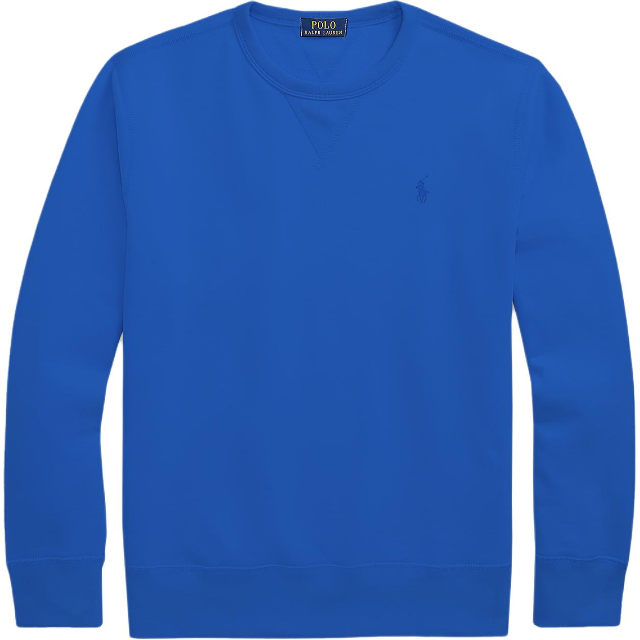 

Polo Ralph Lauren Однотонный трикотажный свитшот с вышивкой пони, с круглым вырезом, с длинными рукавами, мужской, синий 710825900-012 S