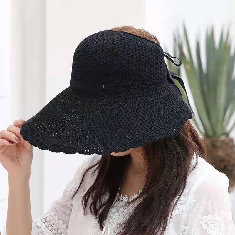 Foldable Wide-Brim Straw Sun Visor