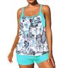 2025 European & American Stylish Slimming Women's Tankini Swimsuit