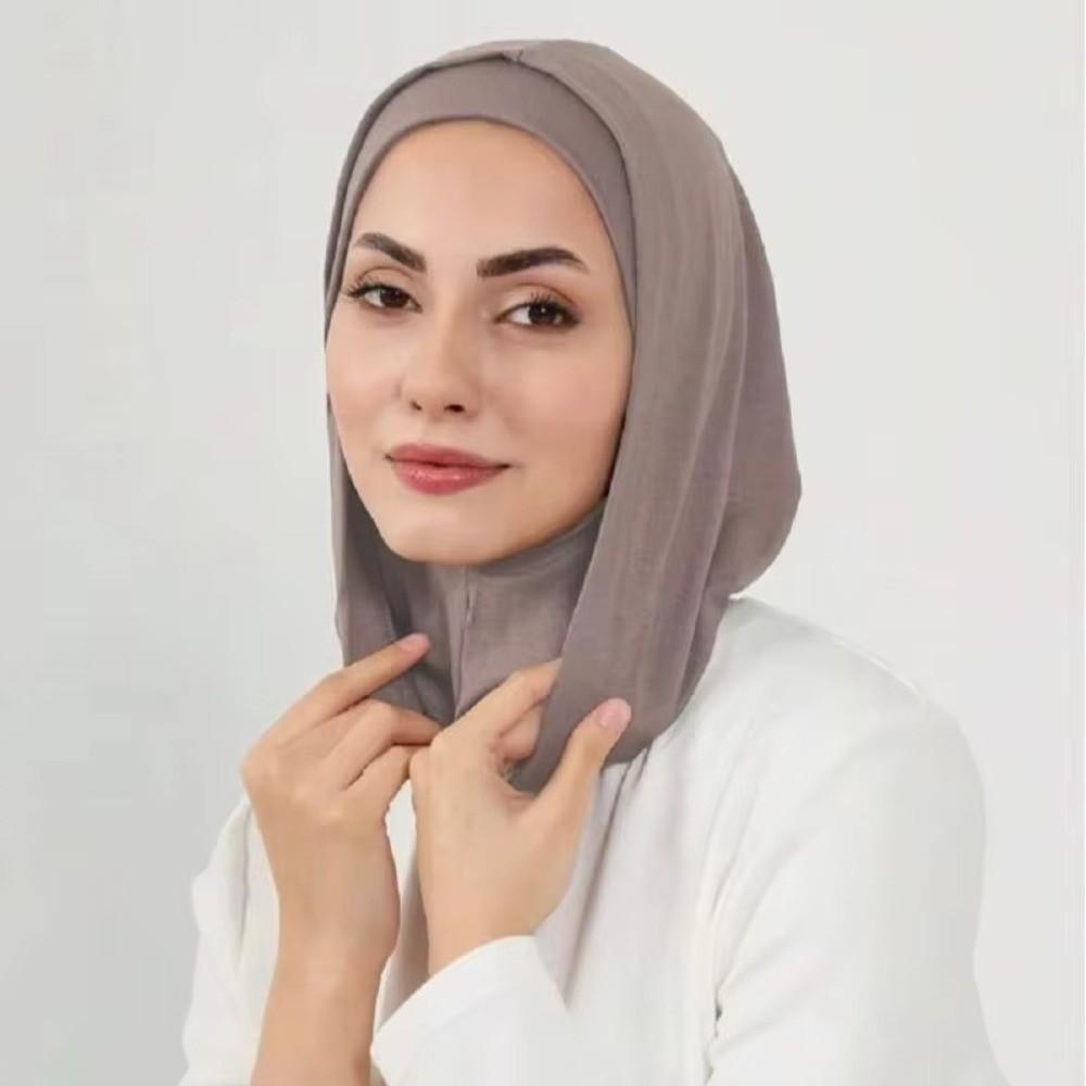 Premium Instant Hijab Inner Cap Cotton Elastic Turban Bandana Hood  Under Cap Ramadan