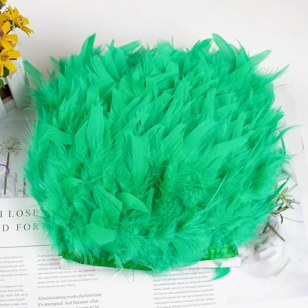 Feather White Turkey Feathers Trim 10-15cm/4-6inch Natural Feather Ribbon for Sewing Clothing Fringe Plumes Wedding Decoration