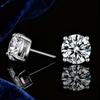 BLUEONE Moissanite stud earrings, fashion design, same style for men and women