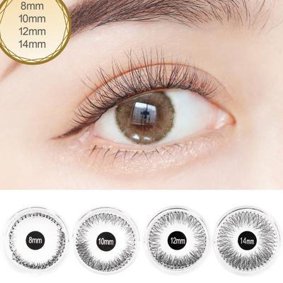 1Box Black Artificial Eyelashes Curly FALSE Eye Round Box Beauty Perfect Fitting Lashes for Women