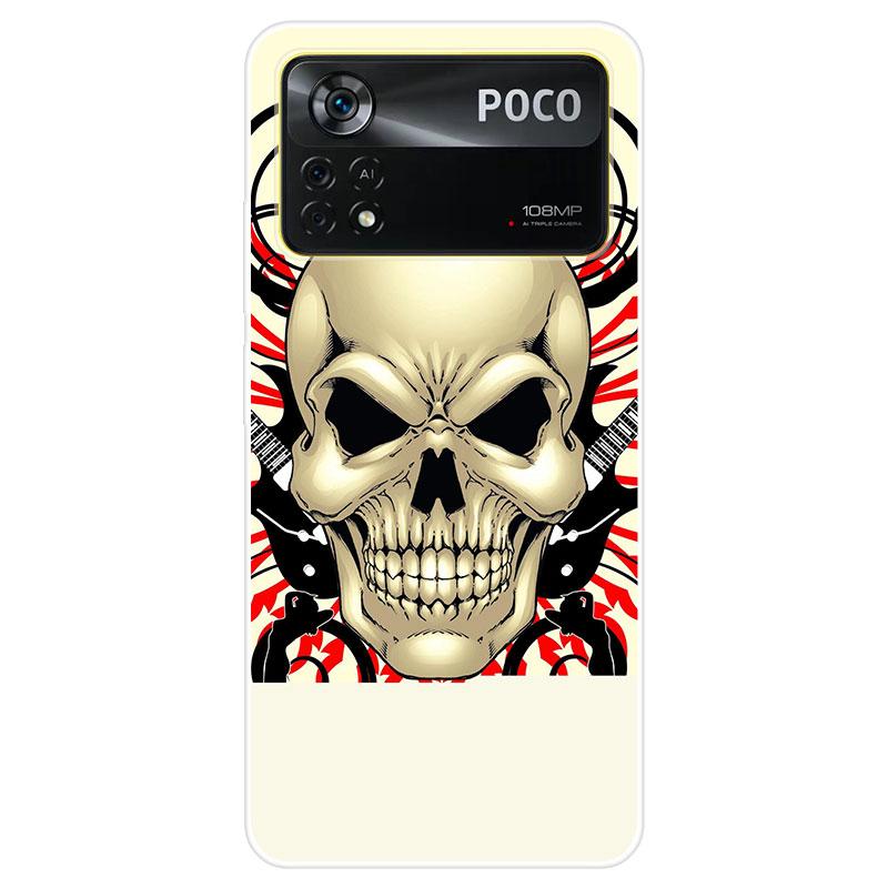For Xiaomi Poco X4 Pro 5G Silicone TPU Back Cover Soft Phone Case For Xiaomi Poco M4 Pro 4G Case