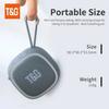 T&G Mini Wireless Powerful IPX4 Waterproof Bluetooth Speaker TWS Bluetooth 5.3 Sound Box HIFI Loudspeaker Support TF Card Radio