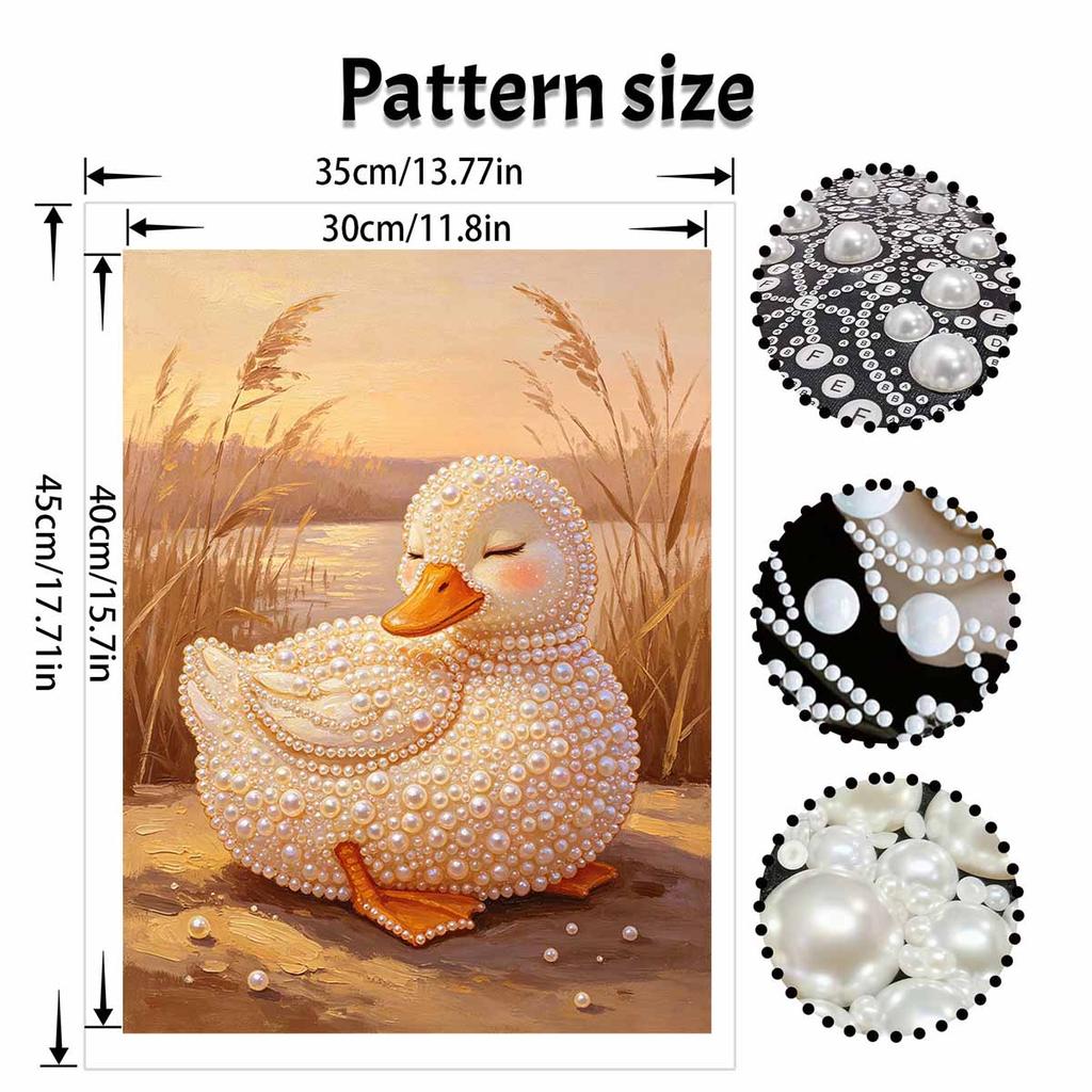 Pearl Painting Kit Cute Duck Animal DIY Home Decoration Painting