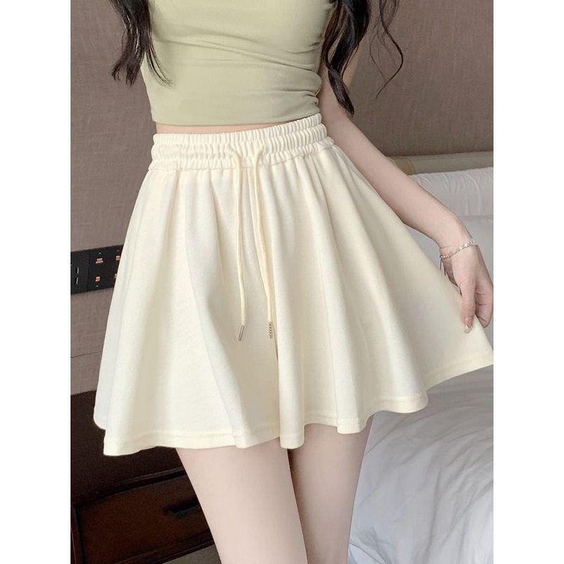 Women's Petite Ballet-Style Puffy Shorts - Summer 2026 Elastic-Waist Sports Pants