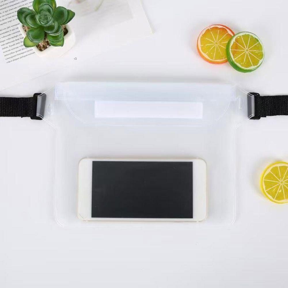 Transparent Waist Waterproof Bag Folding Swimming Storage Bag Waterproof Phone Bag  Diving