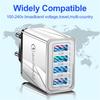 Multinational 4-Port 5V 3A USB Charging Adapter for Mobile Phones