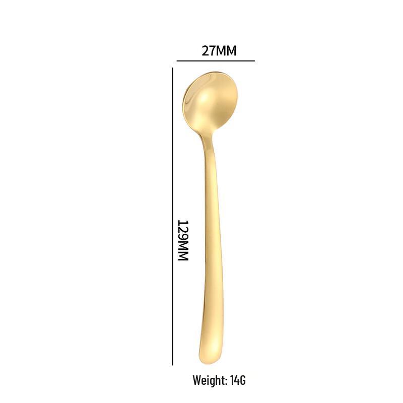 ZISIZ 304 Stainless Steel Gold Spoon Set