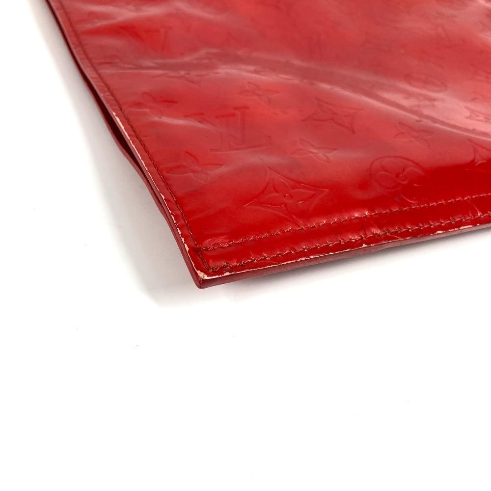 Louis Vuitton M91078 MonogramVernis Stanton bag vertical Hand Bag Red