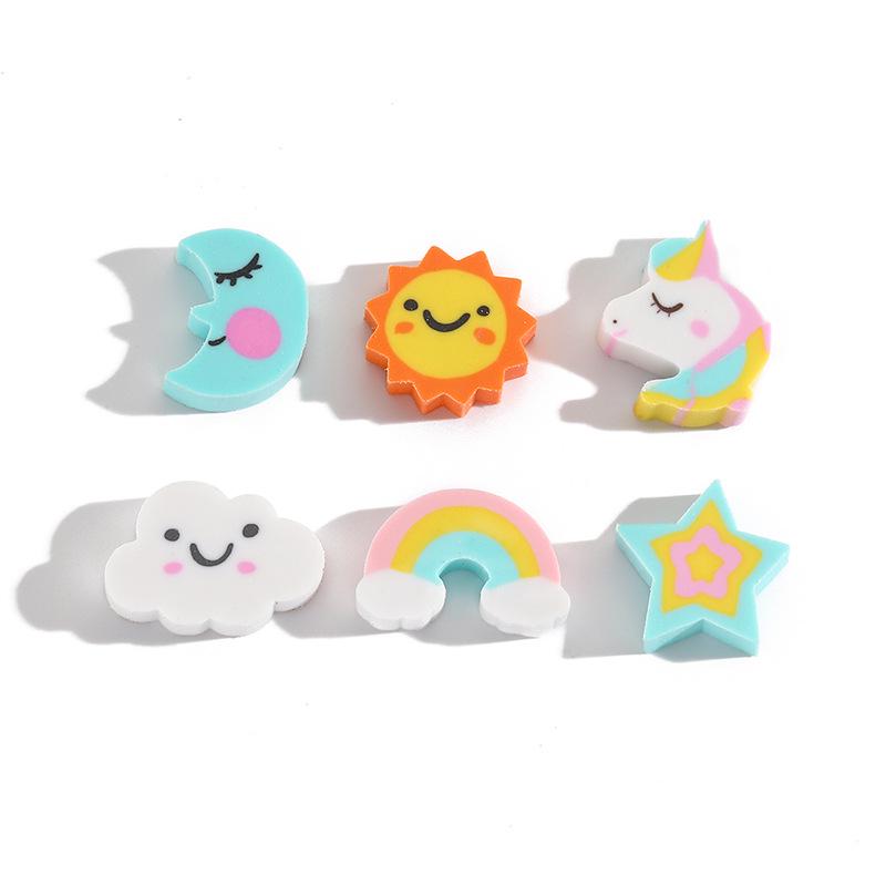 

Rainbow Cloud Little Horse Head Eraser - Easter Slice Stationery Gift Accessory Loose Cloud Eraser Image 4