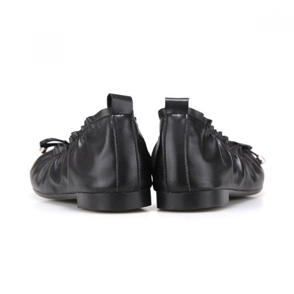 Barbara Leather Soft Minimal Feminine Flat 1cm Bqj127bk
