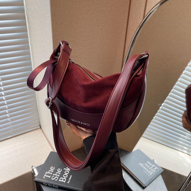 Retro Armpit Bag Women's Autumn and Winter Fashion Casual Shoulder Messenger Bag Niche Commuter Dumpling Bag