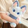 Süßes Fantasietier Dämon Fuchs Plüschtier Puppe Mädchen Kuschelpuppe im Bett Stoffpuppe Lustiges Geburtstagsgeschenk für Jungen und Mädchen