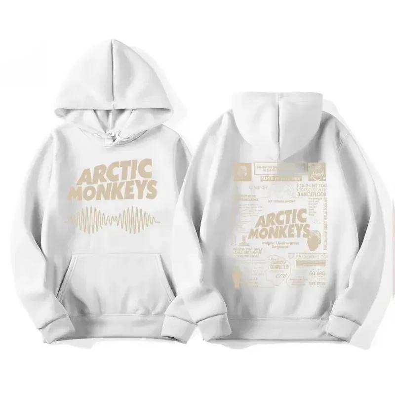 Men's retro rock Arctic monkey hooded sweatshirt hooded sweatshirt with music album patternHip Hop large retro hooded sweatshirt