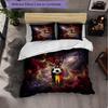 Belgium Football Pattern 3 Pieces Bedding Set Soft Microfiber Duvet Cover with Pillow Cases for Bedroom