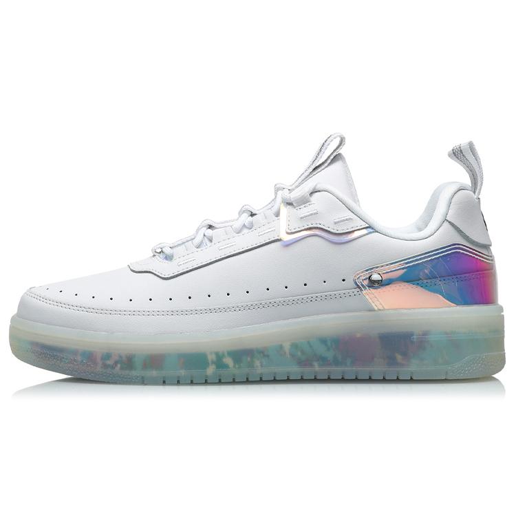 

New LiNing CF Coverage Thermal Slip Resistant Low Top Sports Casual Shoes Men s White Silver AGCP289-15 41.5