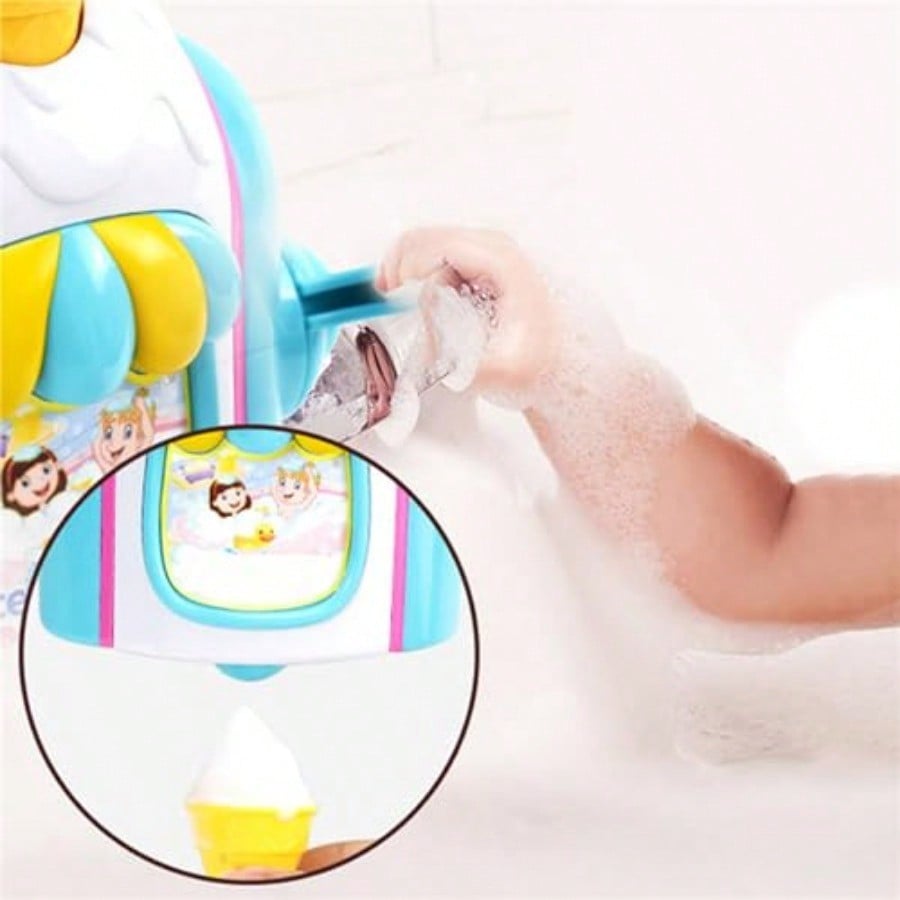 Bath Bubble MachineBath Toys For Toddlers 34 Years Ice Cream Foam Maker Bath Toys For Ages 48 Bubble Pretend Cake Play Set Water Bathtub Ice Cream Toy