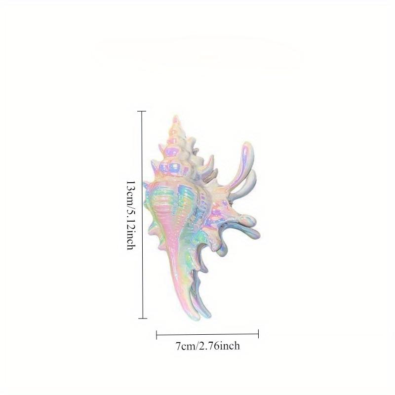 2Pcs Fashionable Conch Hair Clip -Hairstyle Secure Hold for Travel, Beach, Commuting & Daily Use - Perfect Gift for Women, Beach Accessories