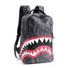 Men's backpack travel bag fashion plaid backpack school bag large capacity street trend shark bag