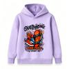 Kids Boys Girls Hooded Sweatshirt, Cool Graffiti Skateboarding Print Pullover, Casual Long Sleeve Ride Free Skate Pattern Hoodie for Teen Street Sport
