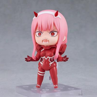 2408 Zero Two Darling In The Franxx Nendoroid Zero Two Facial Swap Articulated Action Figure Desktop Decor Collectible Anime Model