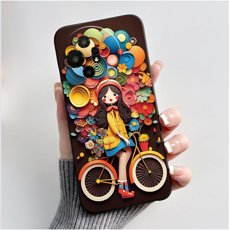 Popular Black Casing For TCL 50 XL 5G/50 XL NxtPaper 5G Pink Cartoon Panda Pattern Cover Cartoon Design Shockproof Soft Case