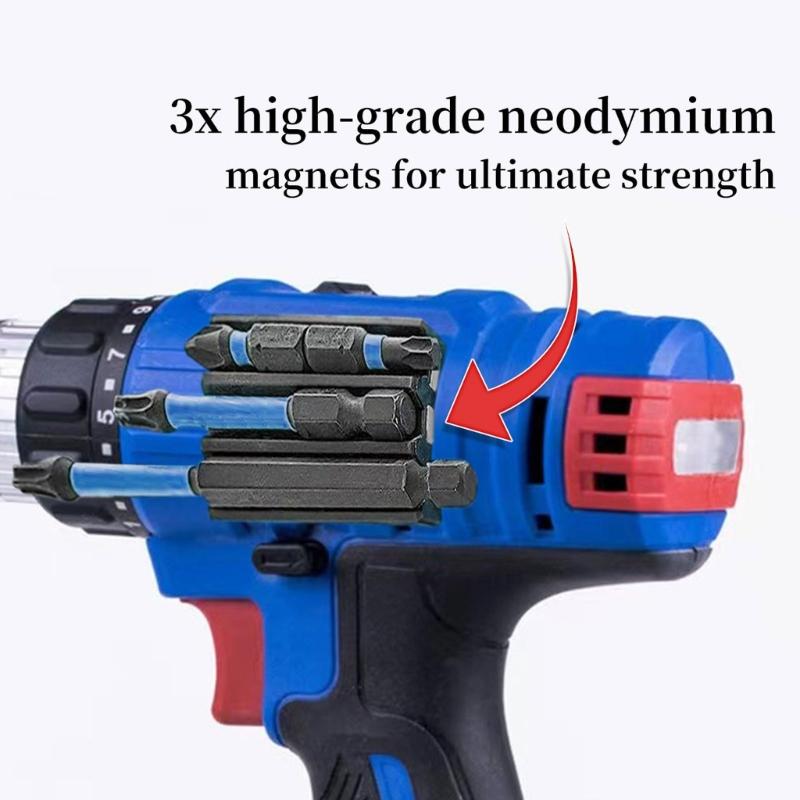 Magnetic Screwdriver Bit Holders Strong Adhesive Backing Impacts Drill Accessory Works with Electric Drill Equipment
