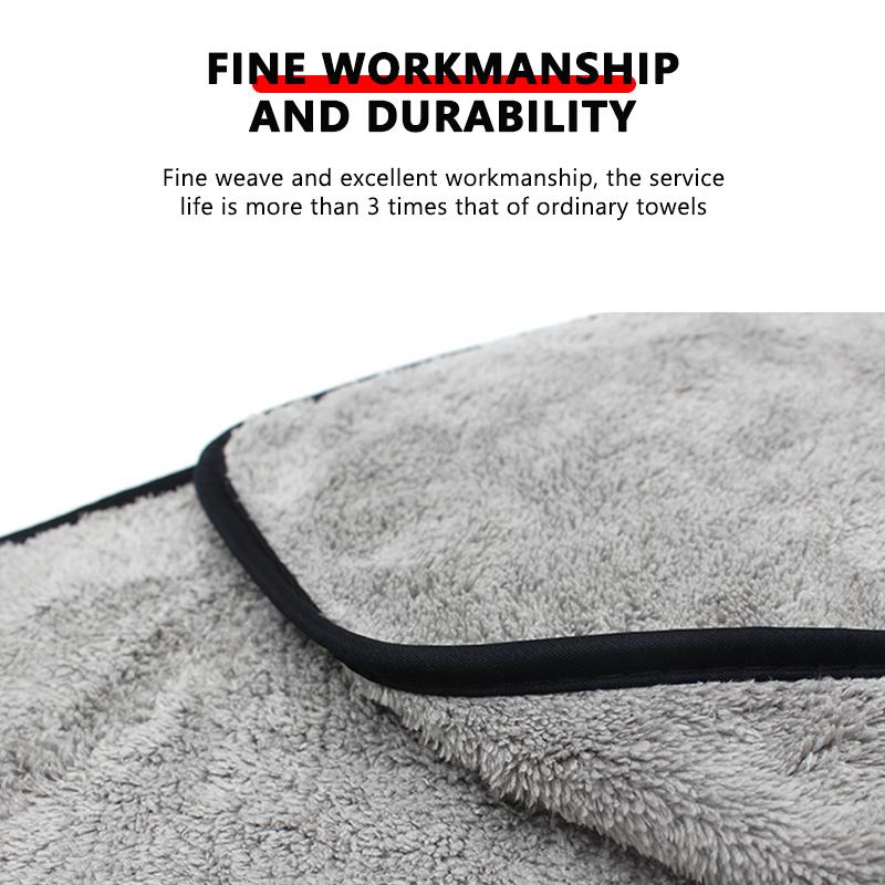 SEAMETAL 120X50CM Car Drying Towel Upgraded Ultra-Soft Microfiber Auto Cleaning Cloth Super Absorbent Scratch-Free Washing Towel