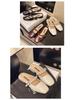 2025 Spring/Summer Women's Low Heel Retro Chain Slippers