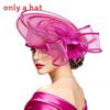 Vintage Flower Embellished Top Hat For Weddings And Costume Parties