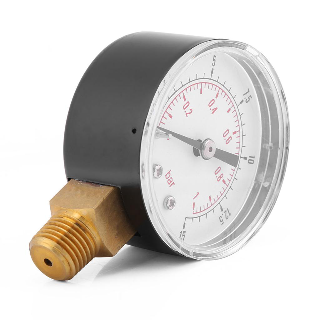 Mini Low Pressure Gauge For Fuel Air Oil Or Water 015psi01bar BSPT