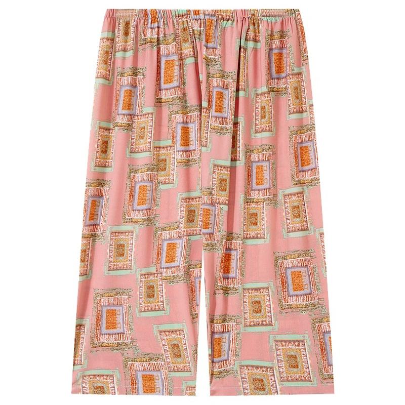 Duże Rozmiary 3XL-8XL Elegancki Damski Zestaw Dwuczęściowy Letnia Vintage Odzież Luźne Zestawy Spodni