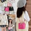 Trendy Girls Quilted Chain Crossbody Bag Lightweight Versatile Child-friendly Pure Color Small Purse For Everyday Use