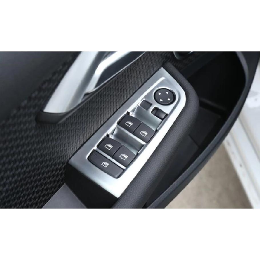 Silver Chrome Window Lift Switch Button Trim Fit For BMW X1 Series 2017-2020
