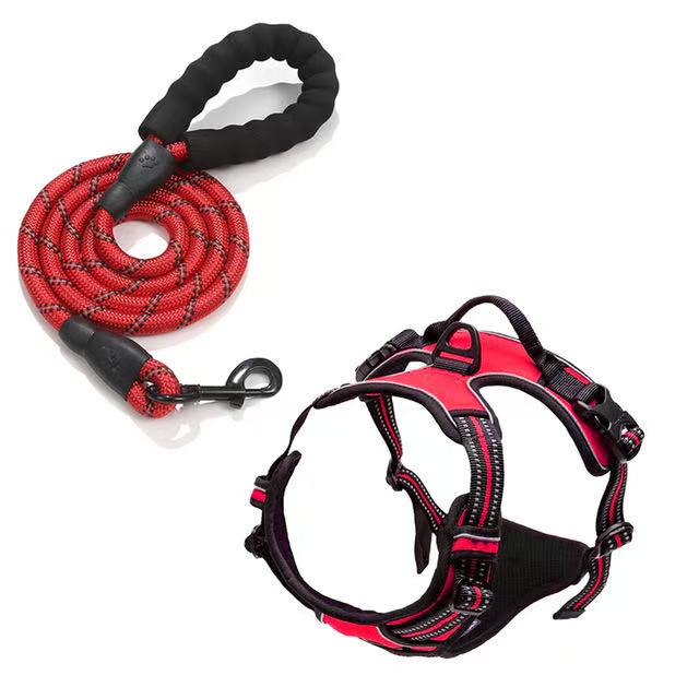 No Pull Dog Harness Large Dog Harnesses Heavy Duty Reflective Easy Control Handle for Large Dog Walking Medium Dogs Pet Supplies