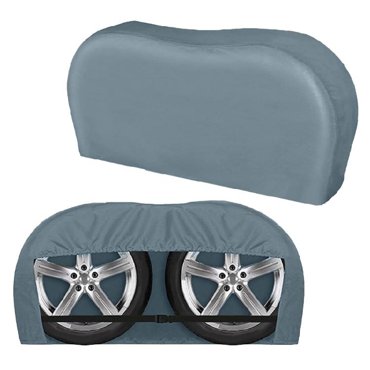 2pcs Universal Tire Cover Waterproof Heavy Duty Wheel Protector Covers Dustproof for Truck Trailer Campers
