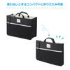 HAKUBA Chululu Bag-in-Bag Inner Bag, Horizontal, Medium, Black, Customizable Dividers, Freestanding, Foldable When Not in Use, AMZSCH-BBYMBK,