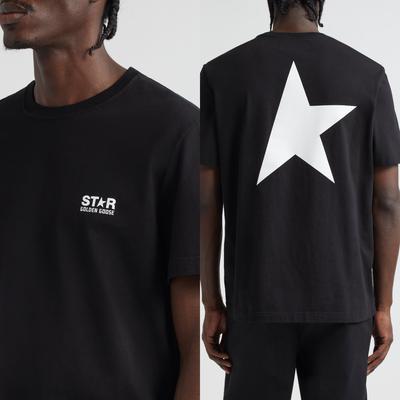 Goose Star Print T Shirt Men Women Cotton Loose High Quality Oversized Y2k O-Neck Short Sleeve Streetwear Female Male Clothing