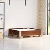 Vidaxl Pallet Extension, Brown, 100X100 Cm, Solid Pine Wood