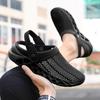 Men Half Slippers Anti-slip Men's Casual Shoes Lightweight Male Flat Slippers Breathable Slip On Flats Outdoor Women