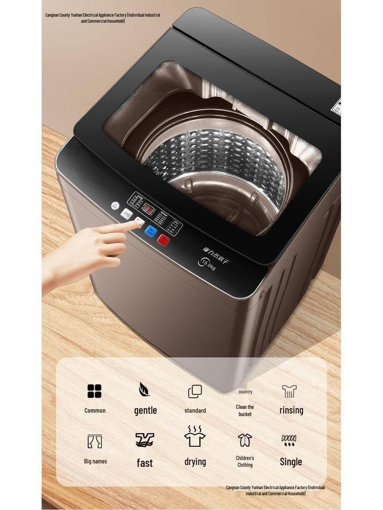 Hot Selling Fully Automatic 8kg Washing Machine: Large Capacity Wash & Dry Combo for Small Spaces