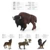 Simulated Deer Eagle Bull Bear Crocodile River Otter Wildlife Model Ornament For Collectors