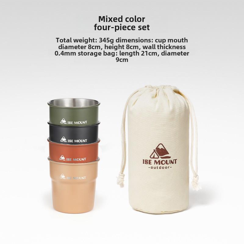 Mehrzweckbecher aus Edelstahl für den Außenbereich zum Campen, für Bier, Kaffee, Wasser und Getränke